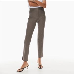 Aritzia Bavarian Numero Pant in Houndstooth Brown / Black